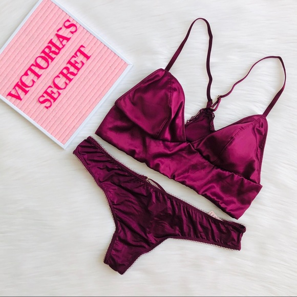 Victoria's Secret Other - Victoria’s Secret deep purple lingerie set - S/M